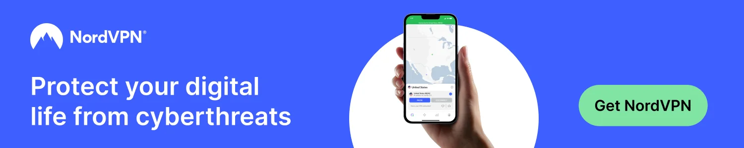 NordVPN protect your digital life from cyberthreats banner